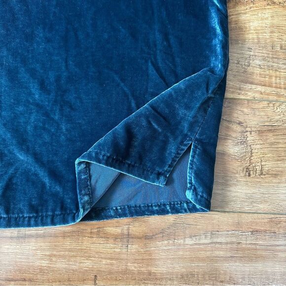 LOFT Velvet Puff Sleeve Top Blouse Relaxed Boxy Style Size Large - Picture 8 of 12